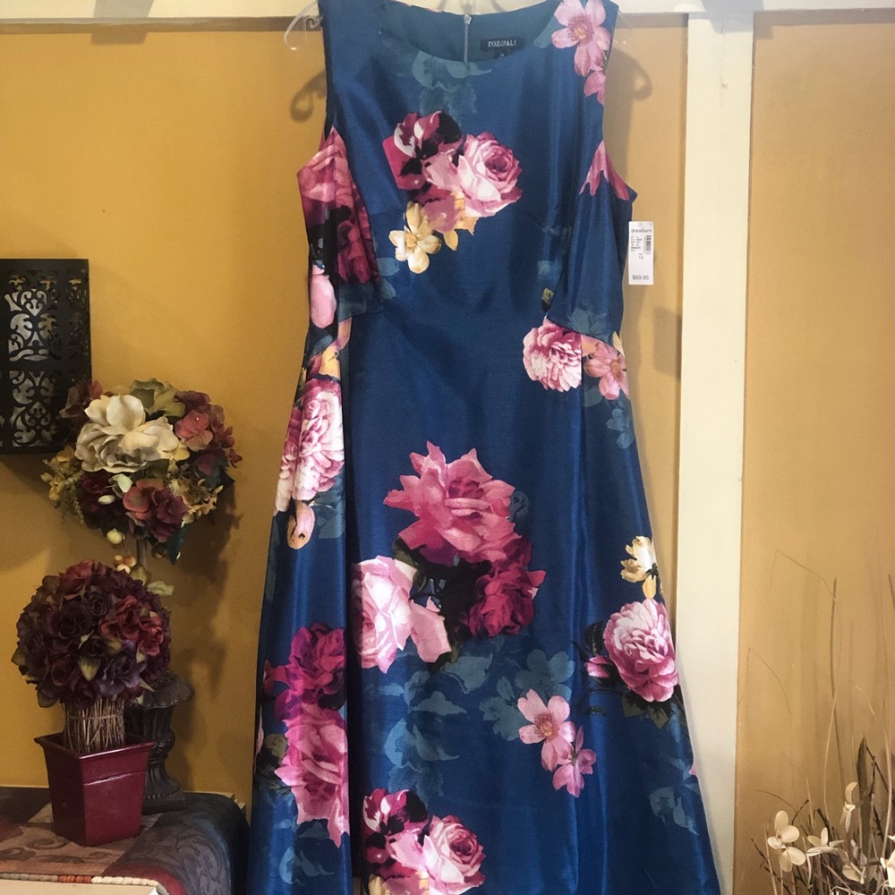 Blue Floral pattern Dress